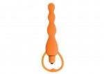 Climax Silicone Vib Anal Beads Orange