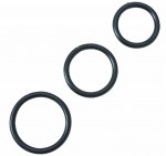 Black Steel C Ring Set